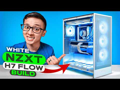 Building a CLEAN WHITE Gaming PC in the New NZXT H7 Flow (2024)