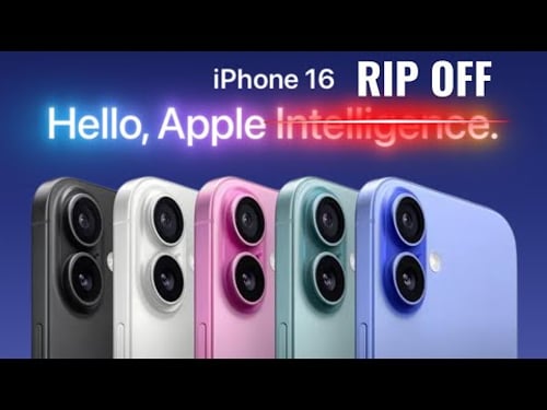 iPhone 16 Buyers: Apple Thinks You're Stupid