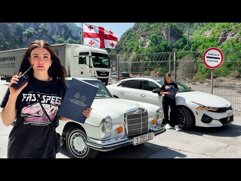 Банда Девчонок перегоняет МАШИНЫ через ГРАНИЦУ Грузии - Россия. Обходим санкции