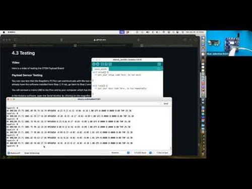 CubeSatSim Beta v1.3.2 Step 4.4 Testing STEM Payload Board