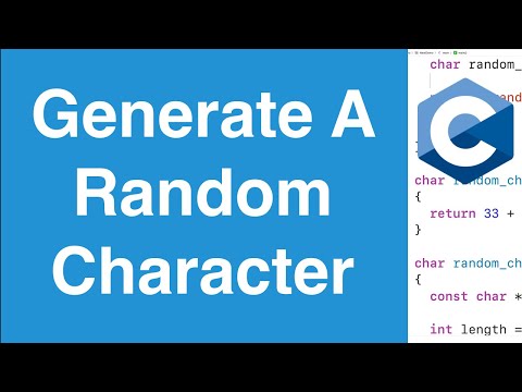 Generate A Random Character | C Programming Example
