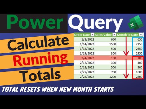 How to Calculate Running Totals in Power Query