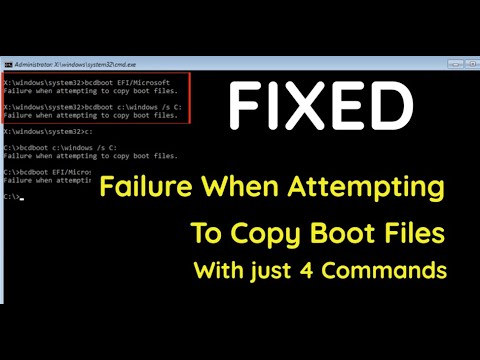 Fixed | Failure when attempting to copy boot files
