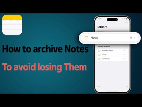 How to Archive Apple Notes | AppleGurus