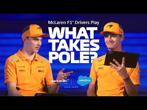 Lando Norris & Oscar Piastri Play "What Takes Pole?" | Formula 1 McLaren Racing Team & Salesforce