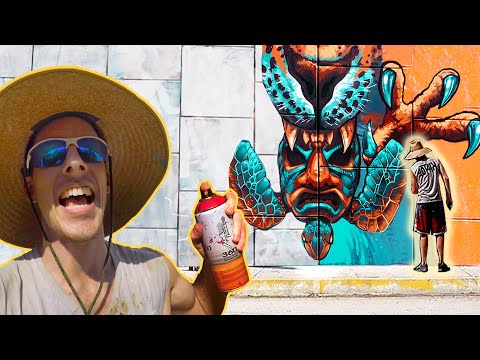 Turning This HUGE Bridge in Mexico into a Mural Paradise!