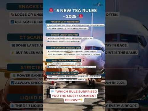 Top 5 NEW TSA Rules You Didn’t Know About 2025 Update! 🚨🛄