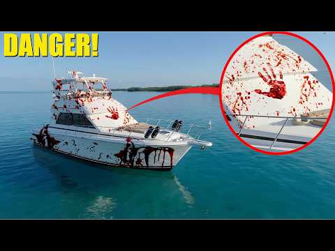 if you see this boat with BLOOD on it in the water, swim away fast! (it's not safe)