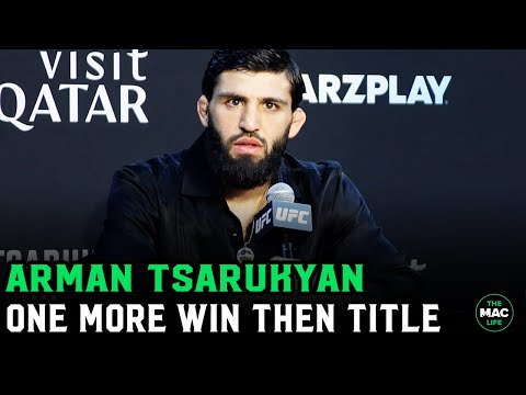 Arman Tsarukyan: "I get one more win; I fight for the belt"