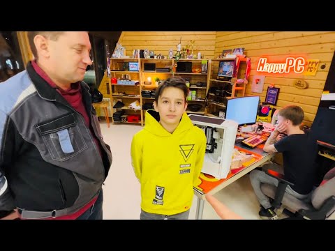 Парень Саша собрал свой первый ПК, а он не включается!( RX580 с Авито подвела? 😱😭