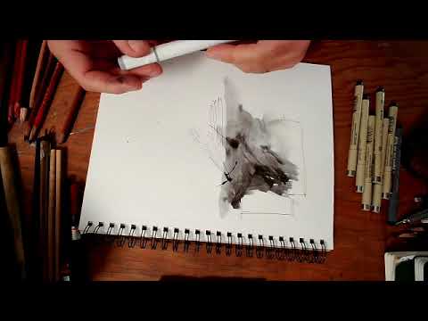 How to Urban Sketch. Part 2: Material demo & techniques.