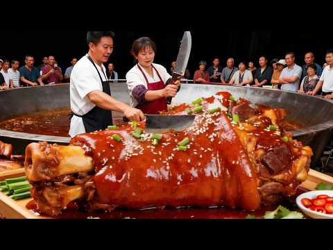 江苏徐州夫妻卖把子肉,招牌大肘子1个卖38元,每天都超火爆#麦总去哪吃