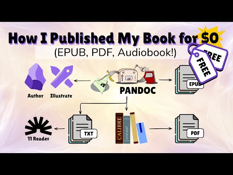 How I Published My Book for $0 Using Obsidian, Pandoc, Calibre (EPUB, PDF, Audiobook)