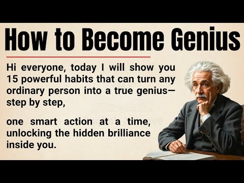 How to Think Like a Genius 15 Daily Habits That Transform Your Brain 🔥 || Improve Your English ✅