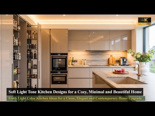 Soft Light Tone Kitchen Designs for a Cozy, Minimal and Beautiful Home Interior