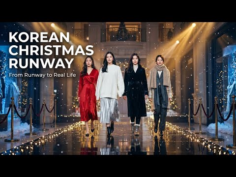 Korean Christmas Runway 2025 🎄 | Elegant Winter Fashion You Can Wear Every Day