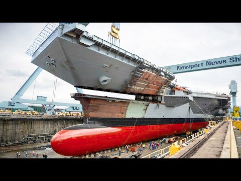 How the US Navy Is Building Its Brand New $13 Billion Aircraft Carrier