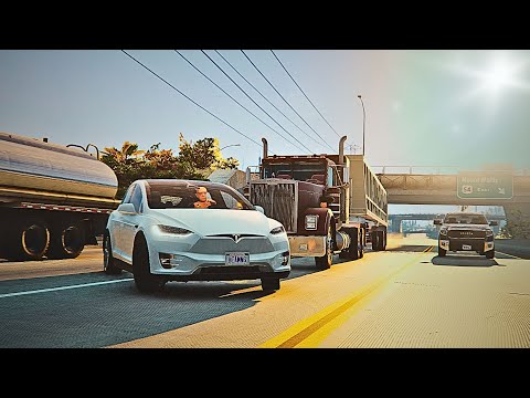 BeamNG Drive - Reckless Driving #17 (Realistic Highway Crashes)