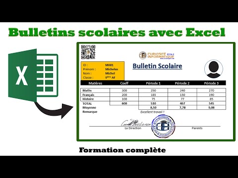 Comment générer des bulletins scolaires avec Excel