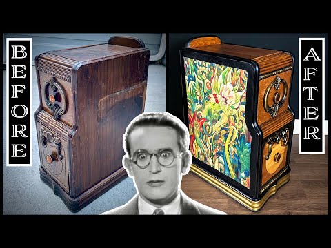 Colorful Art Deco Furniture Restoration Remake