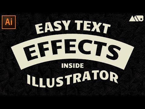 How to Easily Create Text Effects in Adobe Illustrator Tutorial
