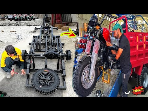 Top3-Power full three wheeler BRG Loader and three wheeler passenger Rickshaw Assembling process ||