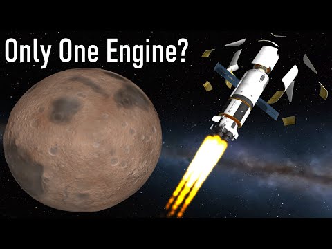 Can You Use Only One Engine to Get to Moho in Kerbal Space Program?