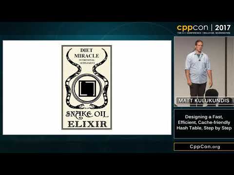 CppCon 2017: Matt Kulukundis “Designing a Fast, Efficient, Cache-friendly Hash Table, Step by Step”