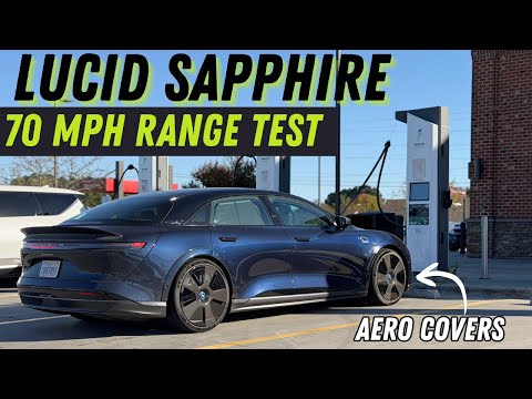 Well, That’s Not Great - Lucid Air Sapphire 70-MPH Highway Range Test!