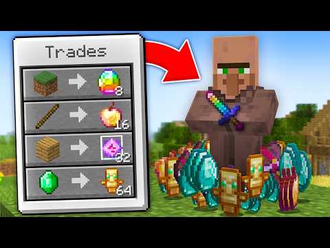 I Made Villagers Trade OP Items in Minecraft...