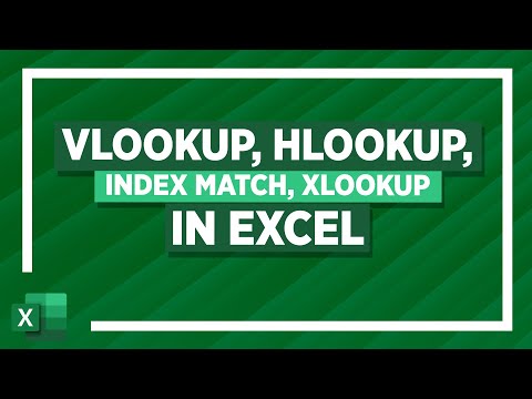 LOOKUP Functions in Excel VLOOKUP, HLOOKUP, INDEX MATCH, XLOOKUP Tutorial