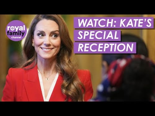 WATCH: Dazzling Princess Kate Hosts Reception For England's Red Roses