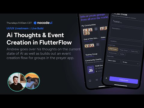 Live Building in FlutterFlow & Thoughts on Ai and future of Design