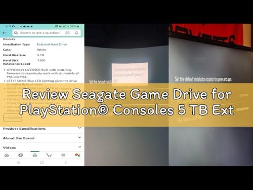Review Seagate Game Drive for PlayStation® Consoles 5 TB External Hard Drive - USB 3.2 Gen 1, Offici