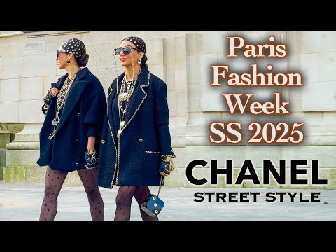 CHANEL 🇫🇷 Street Style Paris Fashion Week 2024/2025. Best Outfits and Most Stylish Fashionistas!