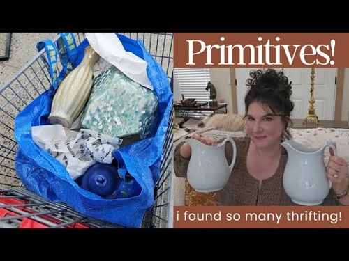 Lots of Primitive Thrift Finds & Styling + We Make Fermented Hot Sauce! 🍂 A Cozy Fall Vibe