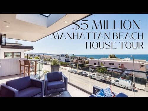 $5 Million Manhattan Beach House Tour | Ocean View