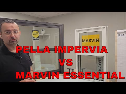 Pella Impervia Fiberglass Window vs Marvin Essential Fiberglass Window
