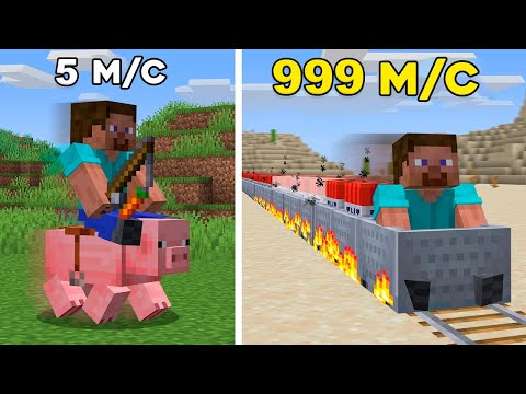 Я Проверил Самые Быстрые Способы Передвижения в Майнкрафте