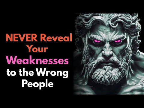 Why You Should NEVER Reveal Your WEAKNESSES to Certain People! Stoic Philosophy