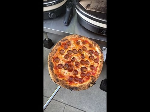 The PERFECT pepperoni #shorts #gozney #pizzaoven #pizza