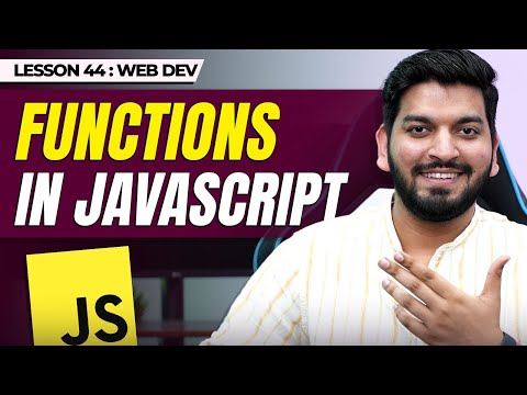 Plain and Arrow Functions in JS || JavaScript Series 2024