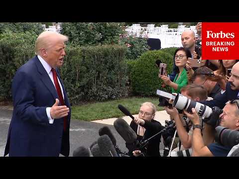 JUST IN: President Trump Takes Multiple Questions From Reporters After Firing Top Labor Official