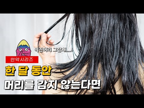 ๐ What happens if you don't wash your hair for a month? (feat. hair loss)