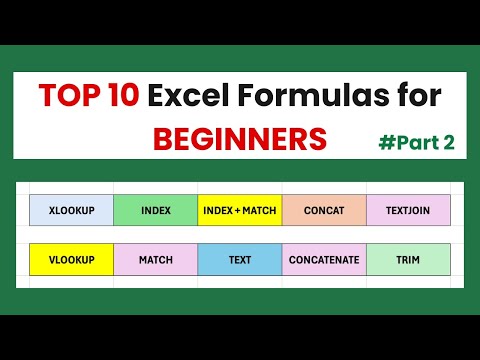 Top 10 Excel Formulas Everyone Should Know – Beginner & Advanced Tips (Part 2) #excel #formula