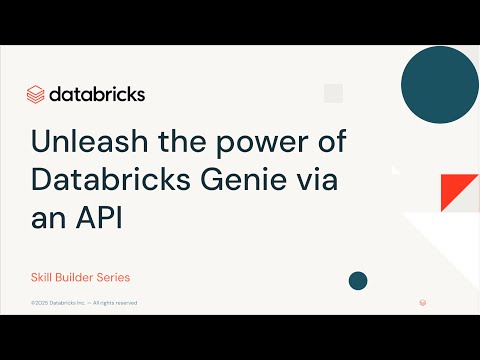 Unleash the power of Databricks Genie via an API