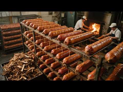 ASMR | Crafting China’s Rare Smoked Unique Cured Meat: A Distinctive Ham | No Talking | 中国传统美食 | 焖子
