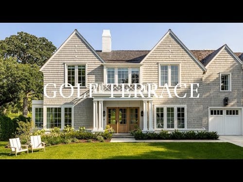 Custom Shingle-Style Home: Luxury Golf Course Living