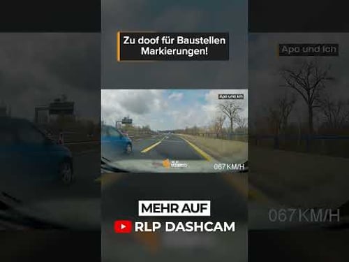 Er DRÄNGT uns in der Baustelle AB! | RLP Dashcam | #shorts