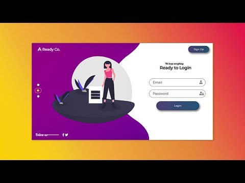 Advanced Login with Carousel Using HTML/CSS